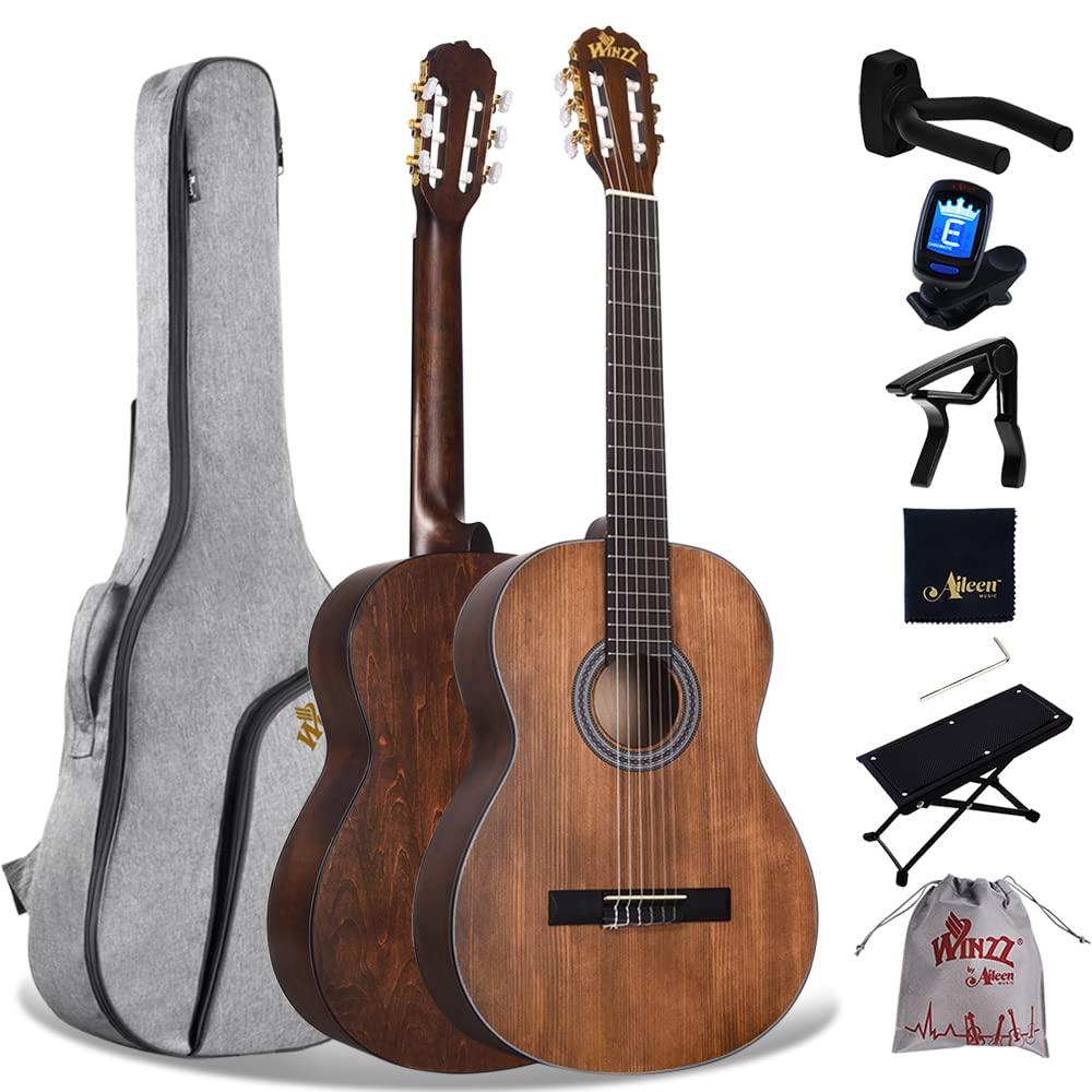 Amazon.com: Winzz Classical Guitar 4/4 Adult Classical Guitar for